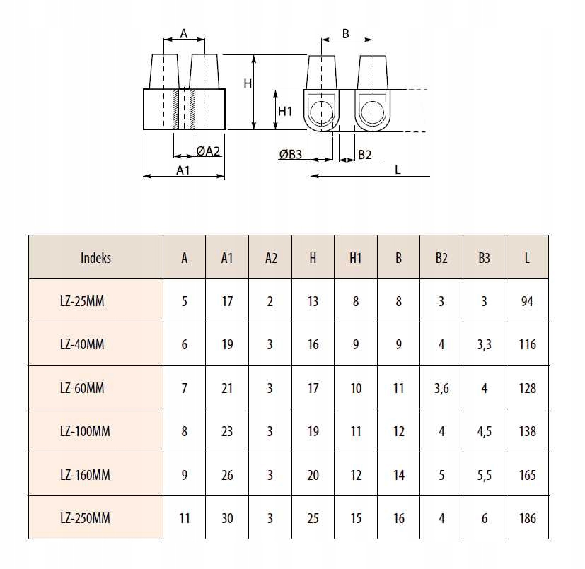 LISTWA ZACISKOWA ZŁĄCZKA 12-TOROWA KABLOWA 6 mm2 Marka inna