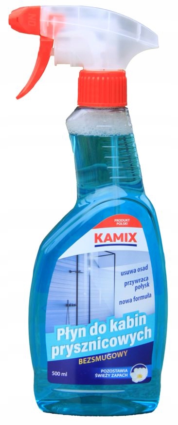 

Płyn Kamix 0,5l czyszczenie kabin prysznicowych