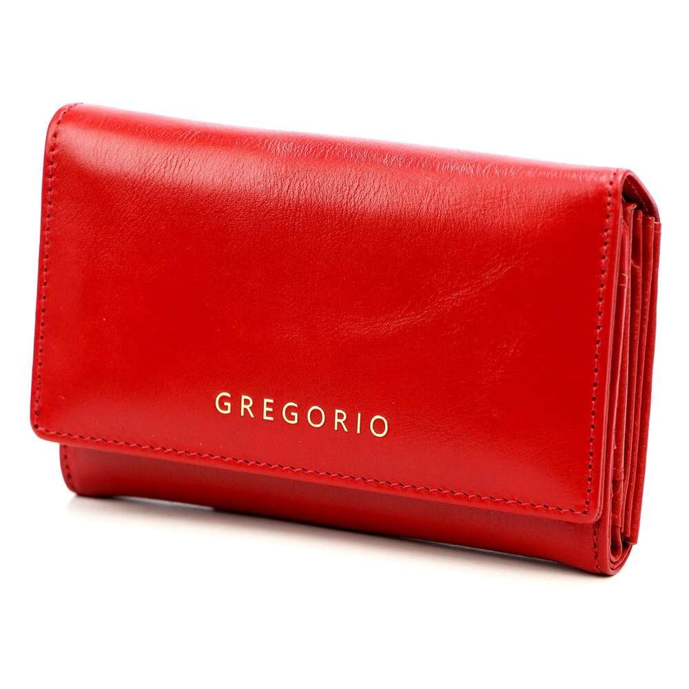 Gregorio IT-112 červená dámská kožená peněženka s Rfid Secure
