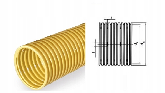 Rura drenarska PVC fi 100 z otworami - zwój 50m. Marka bez marki