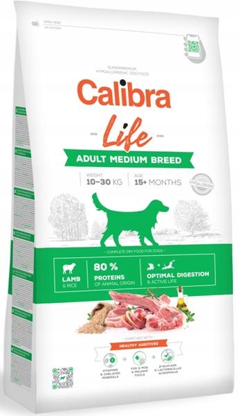 Levně Calibra Dog Life Adult Medium Breed Lamb 2,5 kg