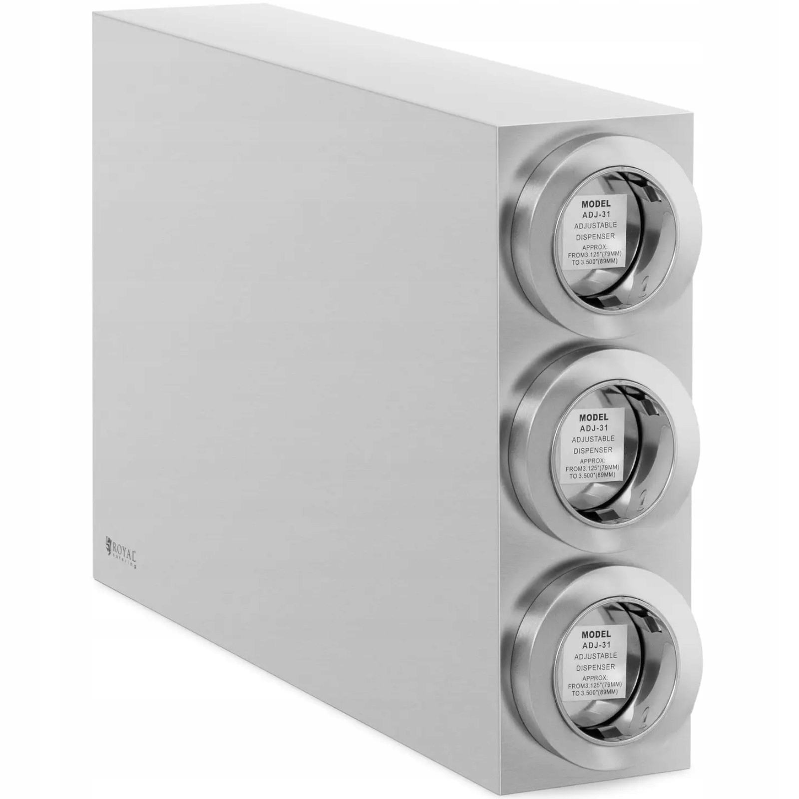 Distribučný dávkovač na jednorazové poháre s 3 dávkovačmi Stal 81 89 m