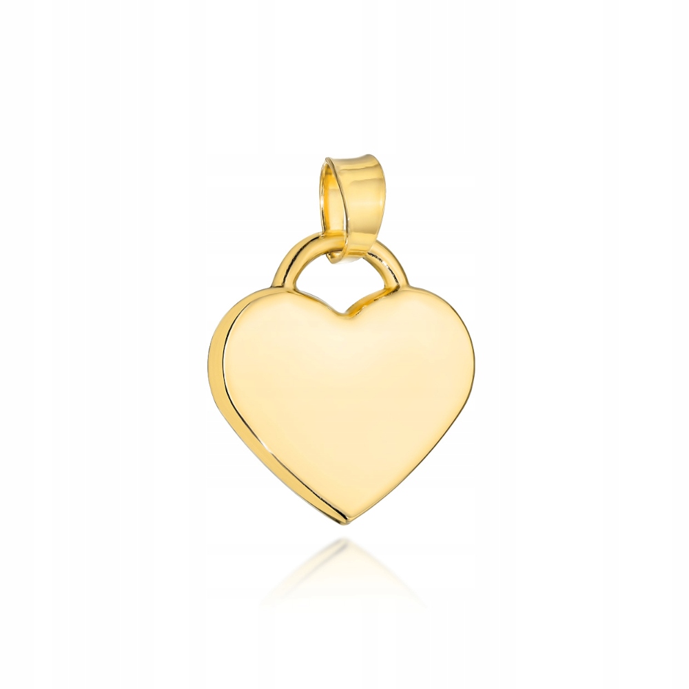 Přívěsek 0.36g zlaté srdíčko 585 bez kamenů Srdce ze 14karátového zlata