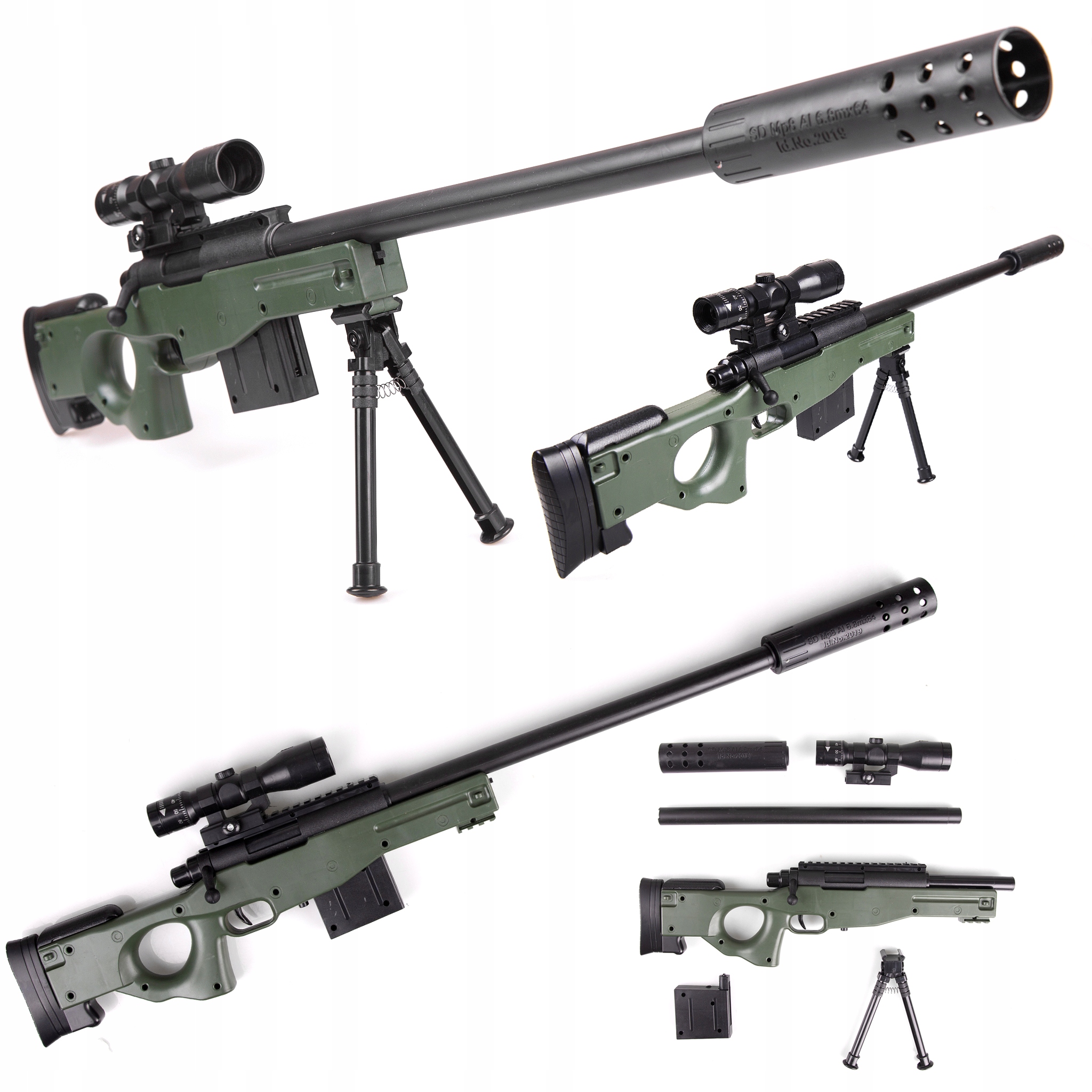 

Karabin Snajperski Mini Awp Kulki Laser Luneta Zie