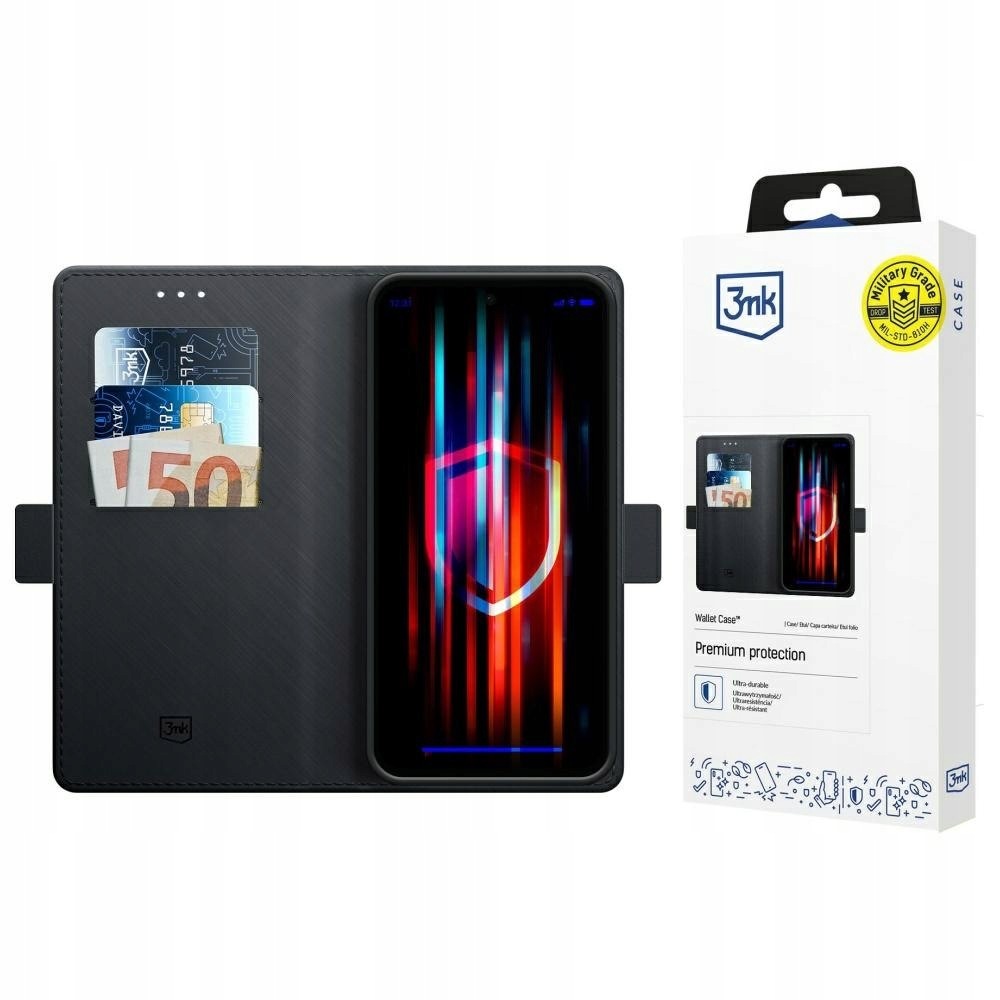 Etui 3MK Wallet Case do Samsung Galaxy A36/A56 czarny