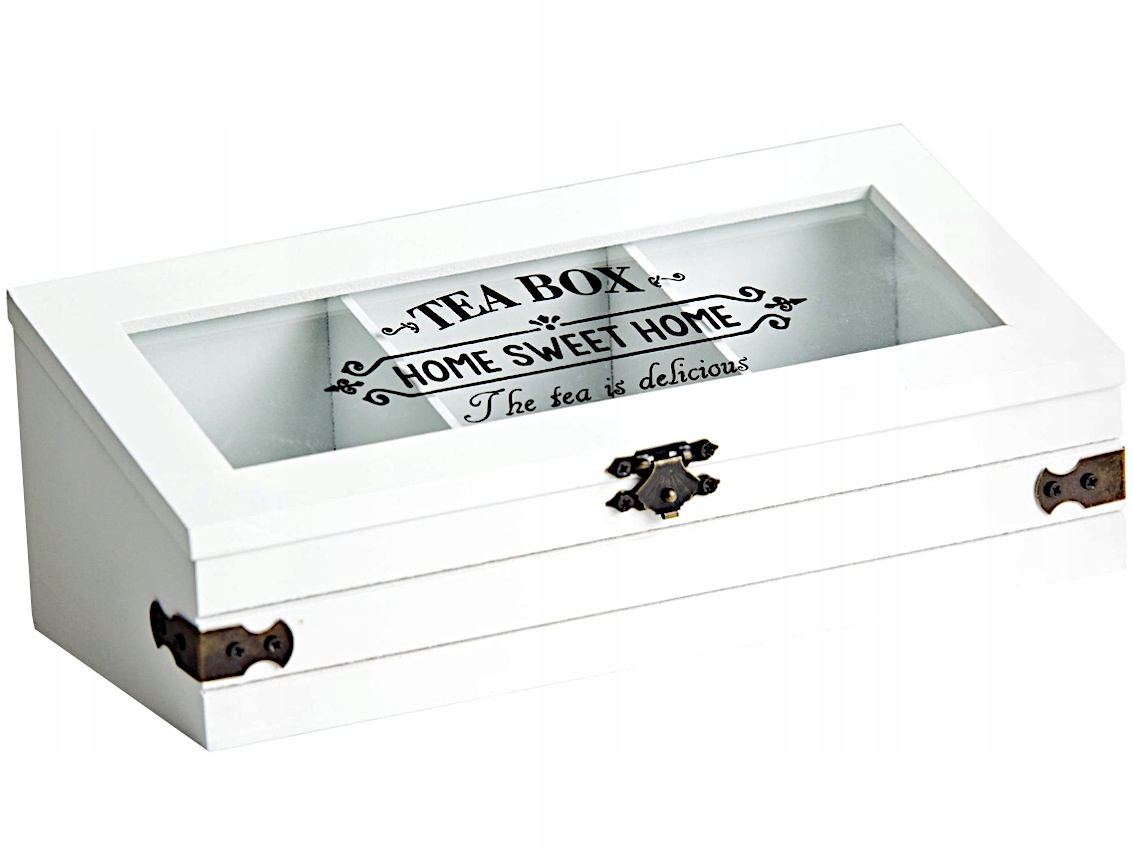 

Białe Pudełko Skrzyneczka Na Herbatę Herbaciarka