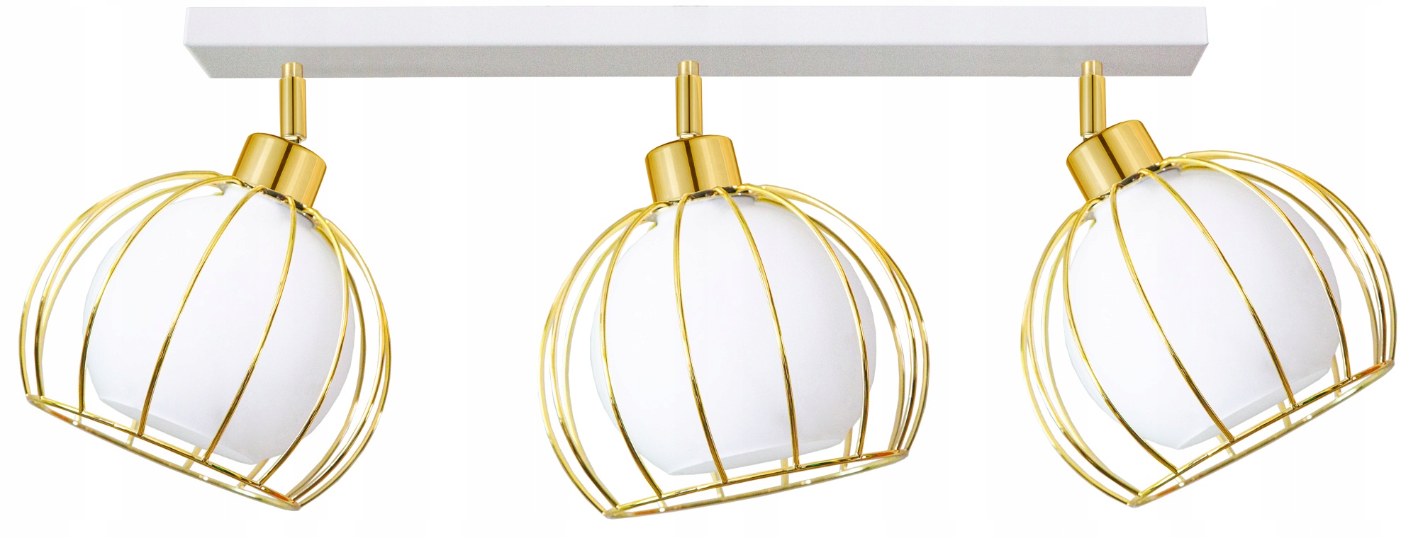 

Lampa Wisząca Sufitowa Żyrandol Złota Szklana Kule
