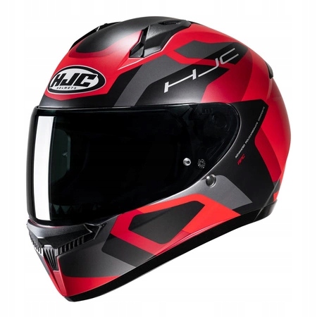 Kask HJC C10 TINS BLACK/RED czerwony szary GRATISY Rozmiar XL