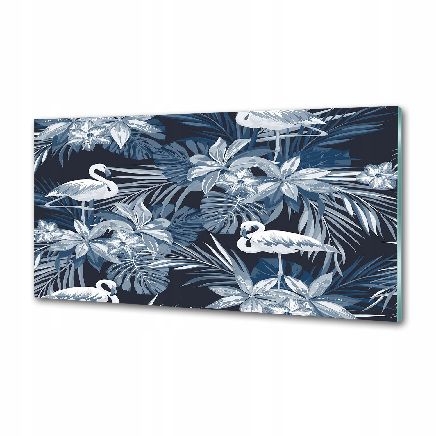 Panel do kuchyne Flamingi a rastliny 120x60 Lepidlo
