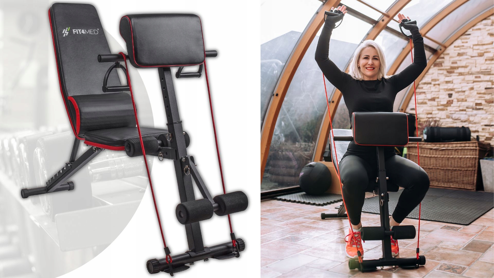 ŁAWKA ŁAWECZKA DO ĆWICZEŃ TRENING REGULOWANA Liczba pozycji siedziska 7