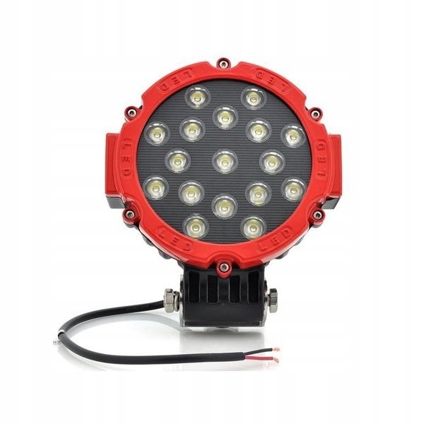 

Lampa robocza czerwona halogen 17led 12-24v 3825lm