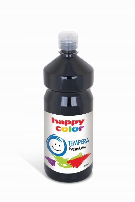 

Farba tempera 1000 ml Happy Color czarna