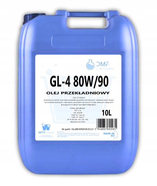 Olej przekładniowy GL-4 80W/90 10L