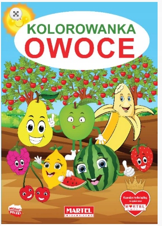 

Kolorowanka malowanka Owoce MAR-20