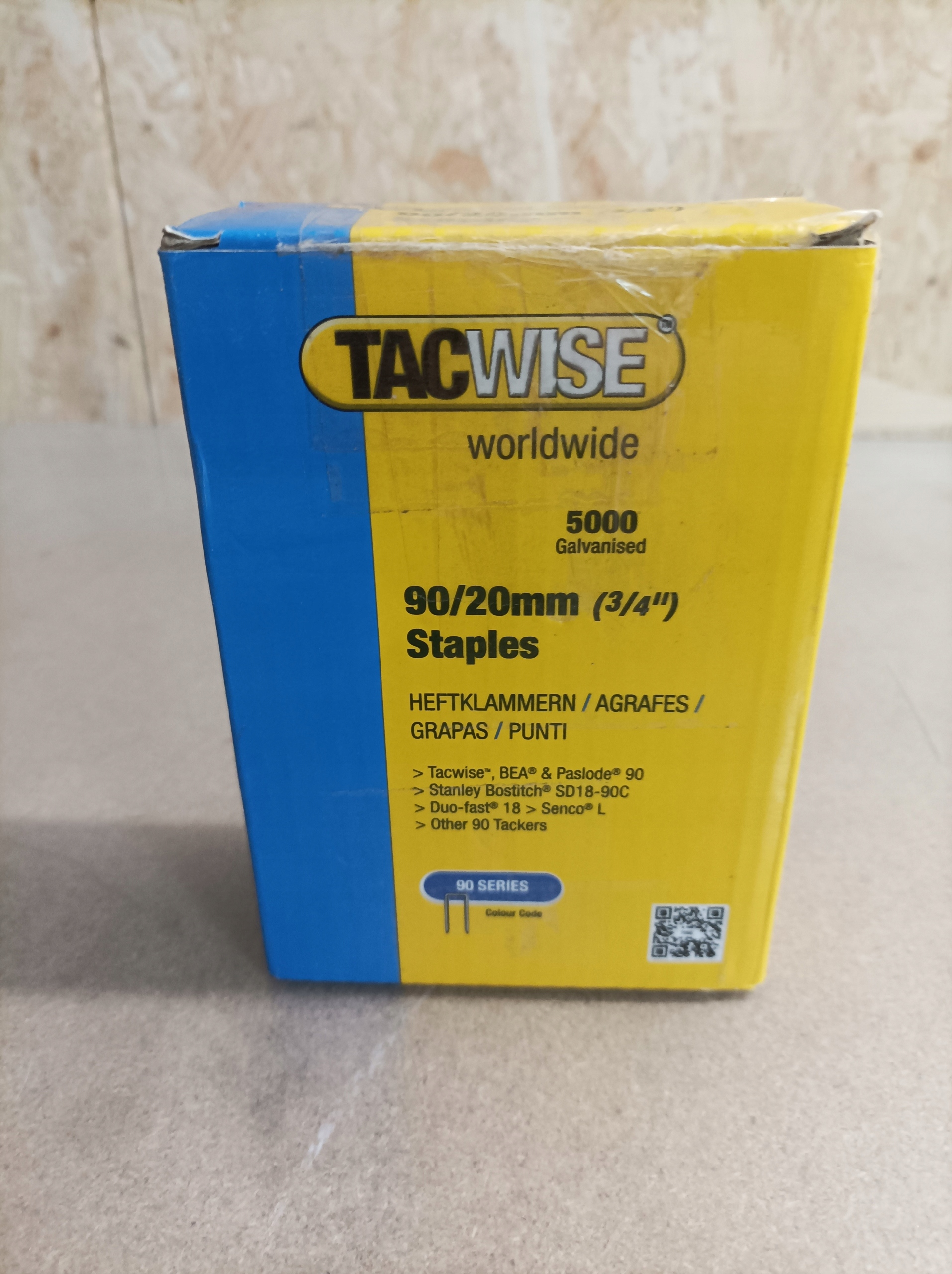 E20 Zszywki TACWISE 0307 wąskie 20MM EAN (GTIN) 5018505100380