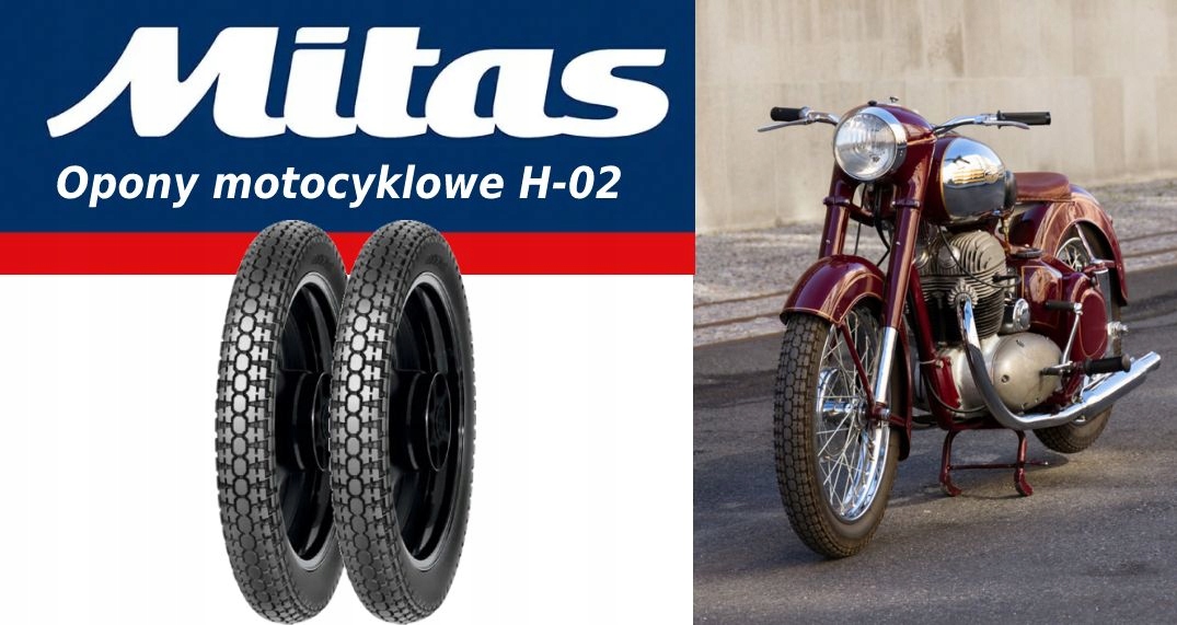 1x Mitas 3.50 -19 Mitas H-02 63 P TT Model H02