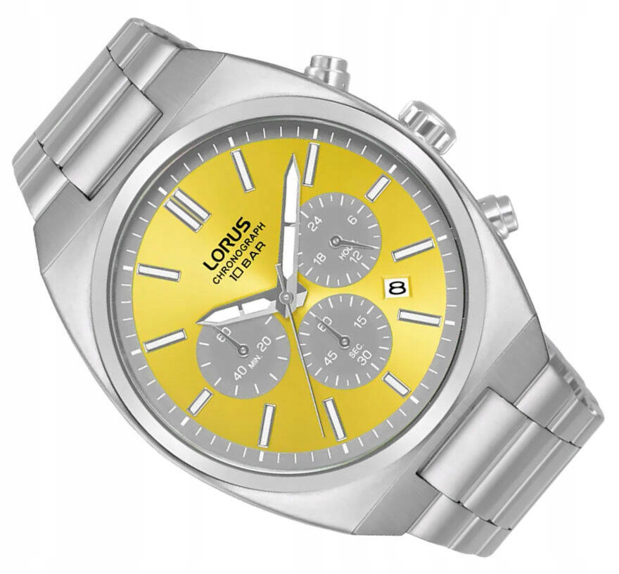 Ocelové Pánské Vodotěsné Klasické Hodinky Lorus Chronograf RT367KX9 100M