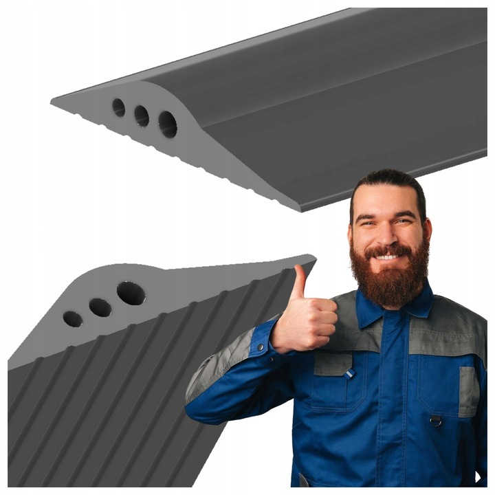 Těsnění Garážového Těsnění Pod Garážovou Bránu Práh Pro Bránu 5,5M 78x14mm