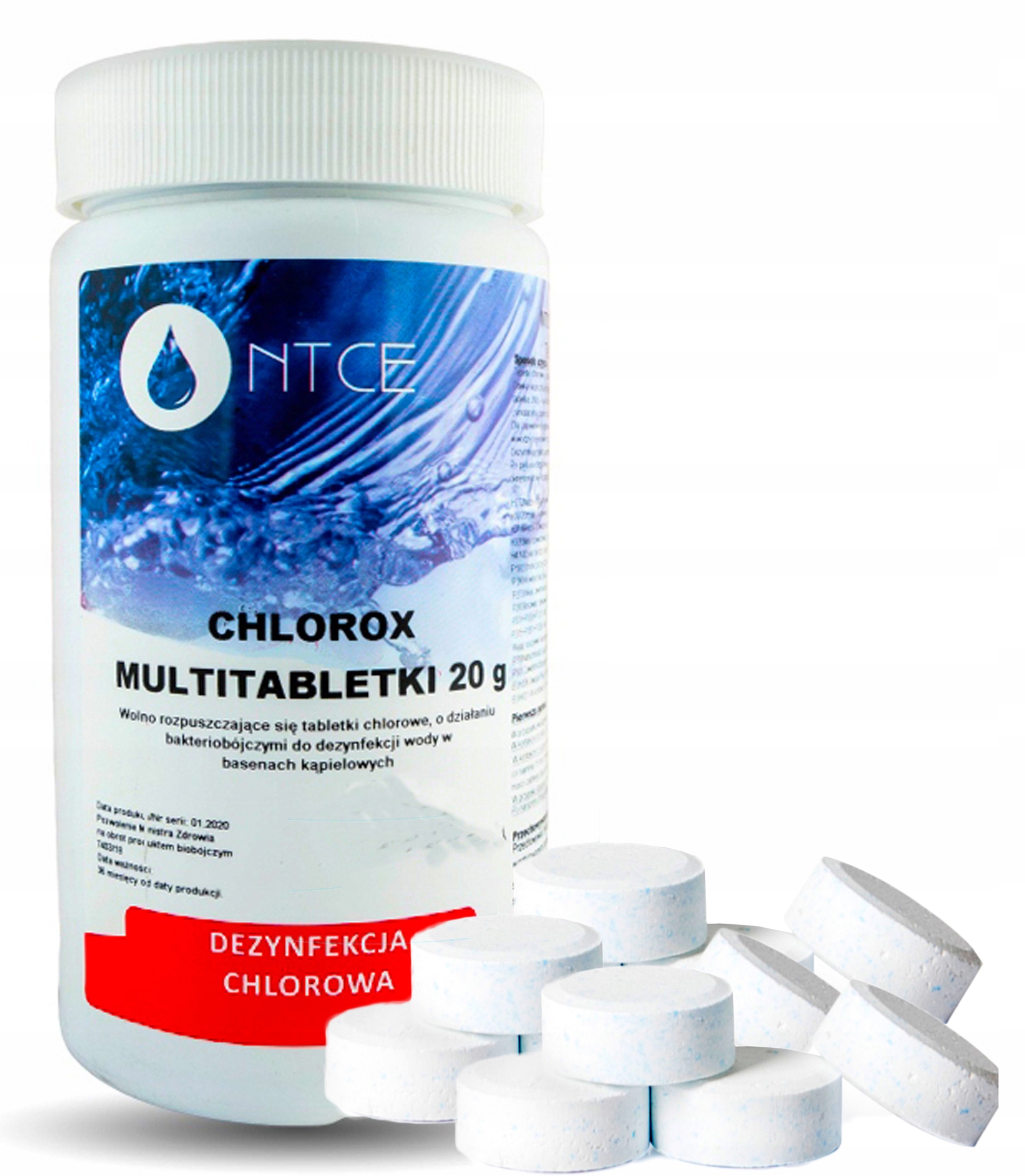

Chlor Do Basenu Tabletki Multifunkcyjne 20g 1kg