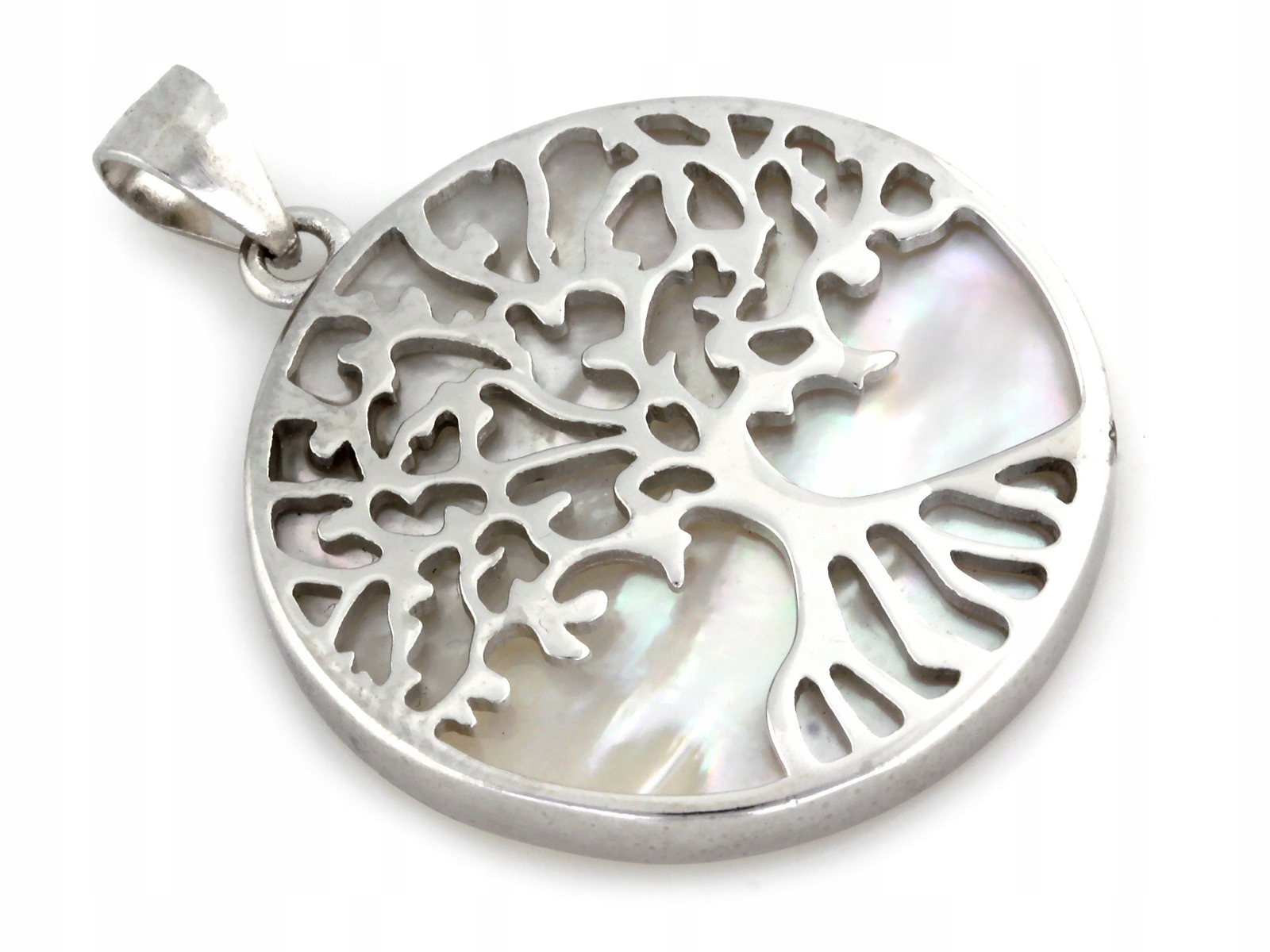 Stříbrný přívěsek 925 Stromek štěstí a perla elegantní módní vzor