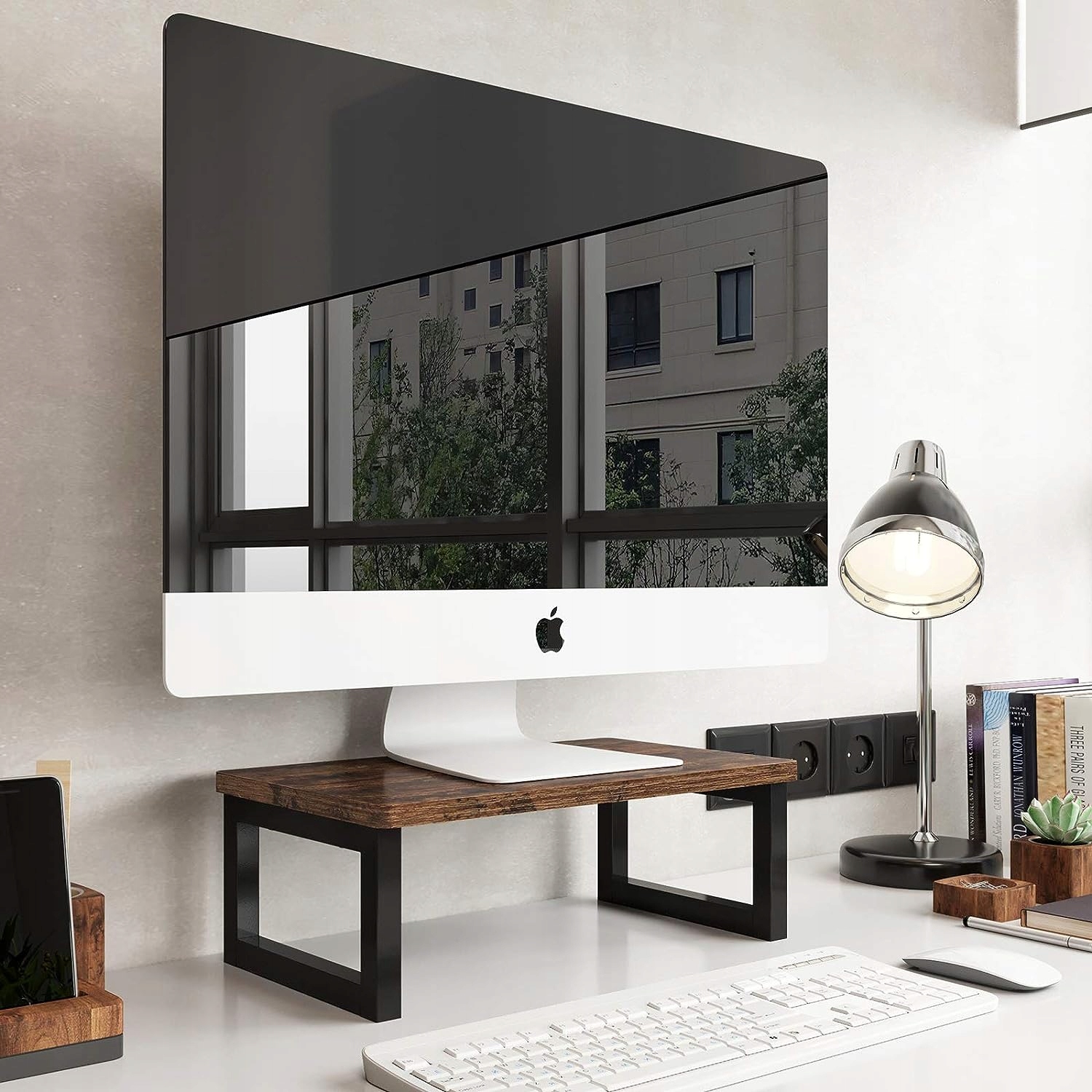 DREWNIANY STOJAK NA MONITOR PODSTAWKA DREWNIANA Kod producenta Drewniany Stojak Na Monitor