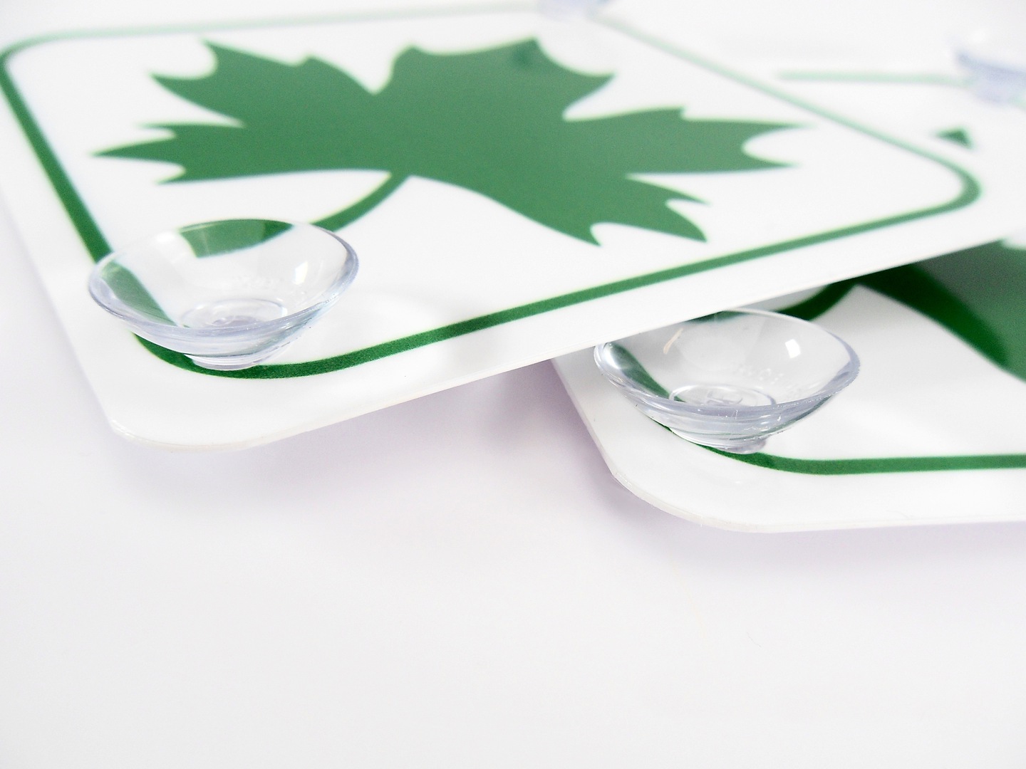 2 x ZIELONY LISTEK Młodego Kierowcy Przyssawki EAN (GTIN) 5903896580685