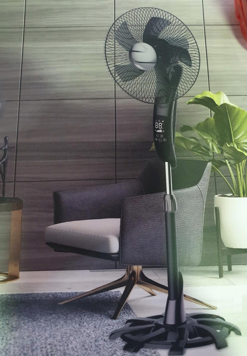 LCD WIATRAK PODŁOGOWY WENTYLATOR STOJĄCY PILOT XXL Model RA04KFS LCD wentylator podłogowy