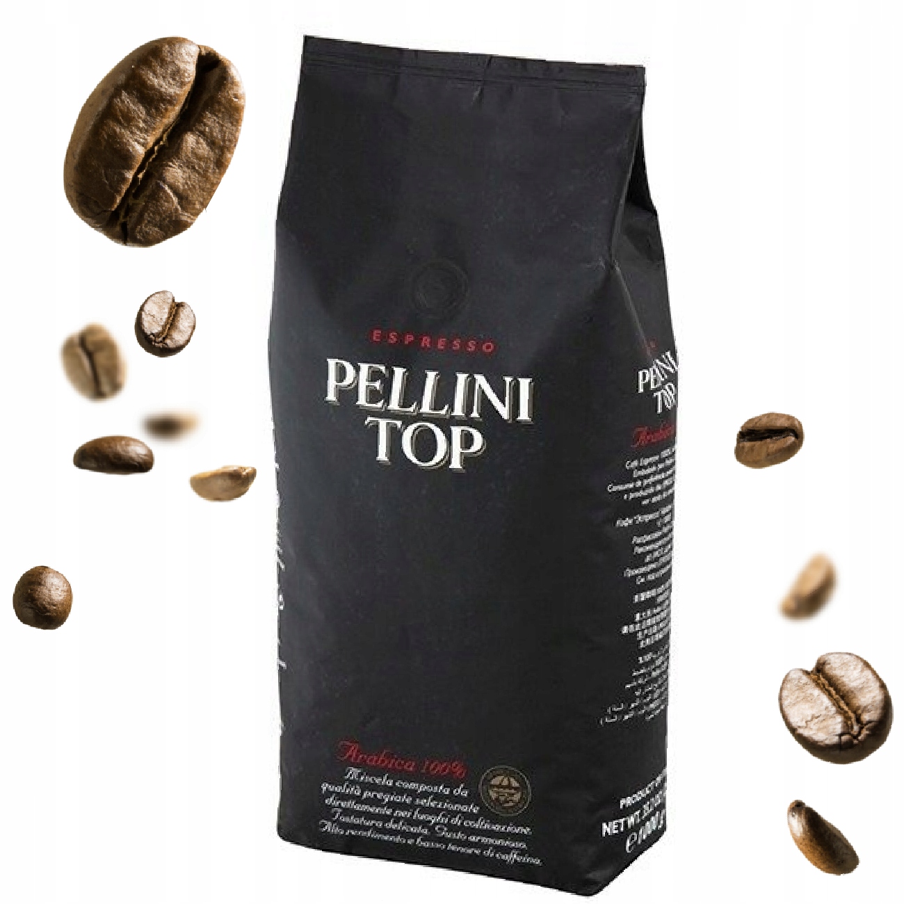 Levně Káva Pellini Top 100% Arabica 1 Kg 1000 G