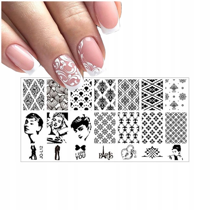 

Blaszka Płytka do Stempli S JQ-L12 Wzorki Manicure