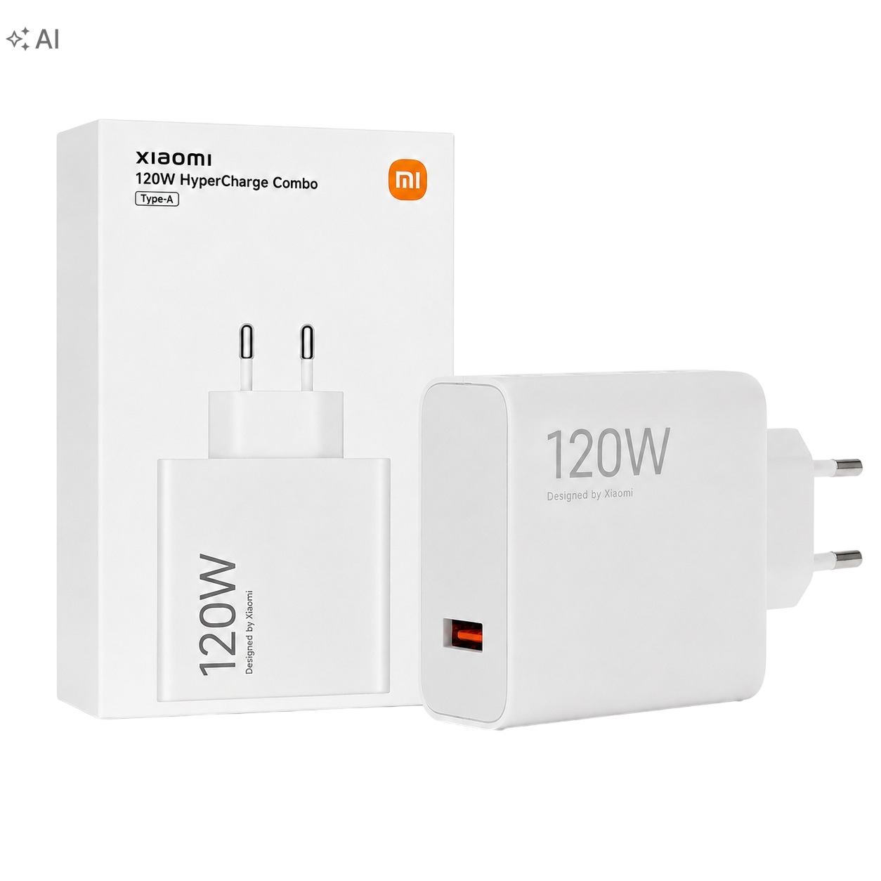 Síťová nabíječka Usb-a Rychlé nabíjení 120 W Xiaomi Hypercharge Combo