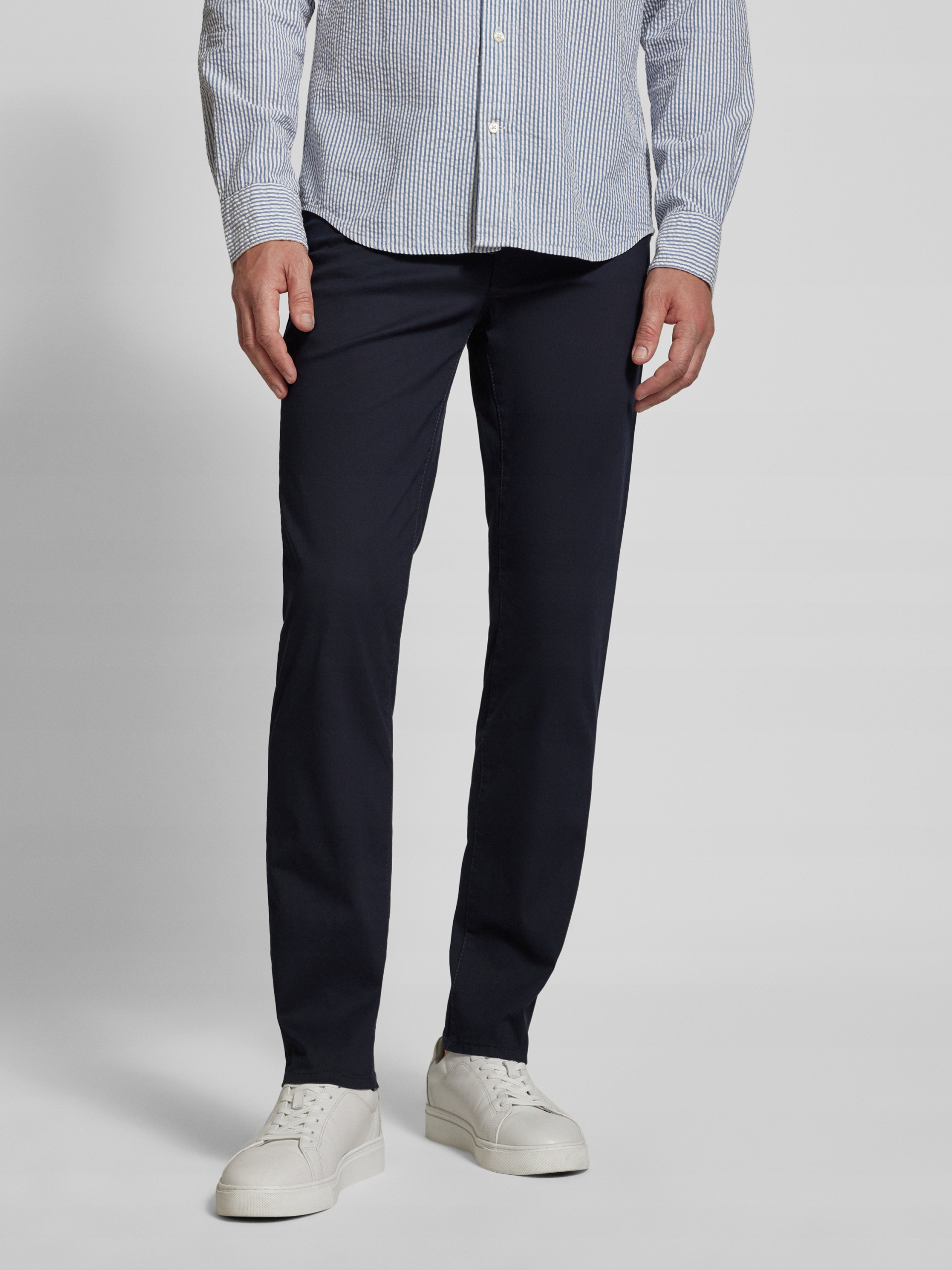 Brax Modré Elegantní Bavlněné Kalhoty Jednoduché 36/34 7CA