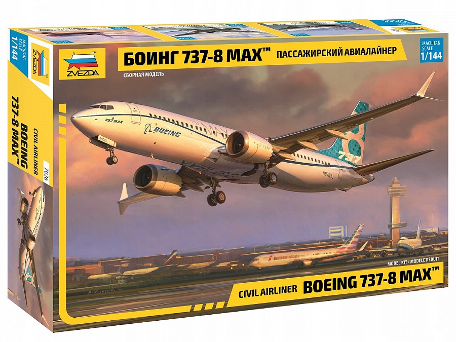 1:144 Civilní dopravní letadlo Boeing 737-8 Max