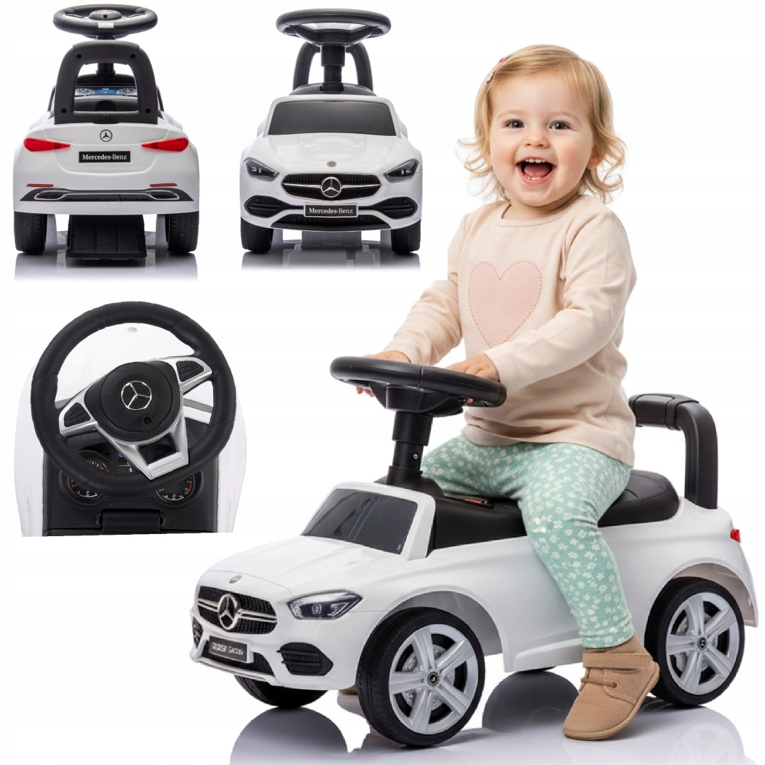 Jeździk Pchacz Chodzik dla dzieci Mercedes C-Class Schowek Dźwięk Sun Baby