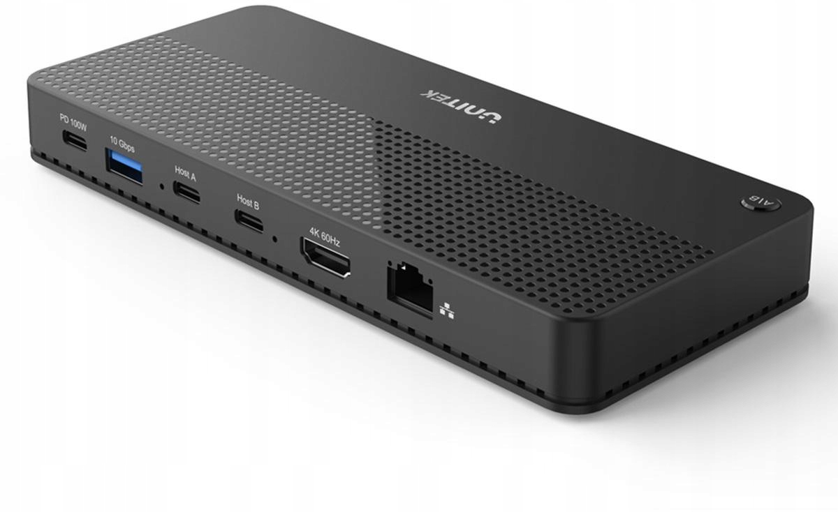 Unitek Przełącznik Kvm 2xUSB-C Hdmi Usb Micro Sd, 11 portów, RJ-45