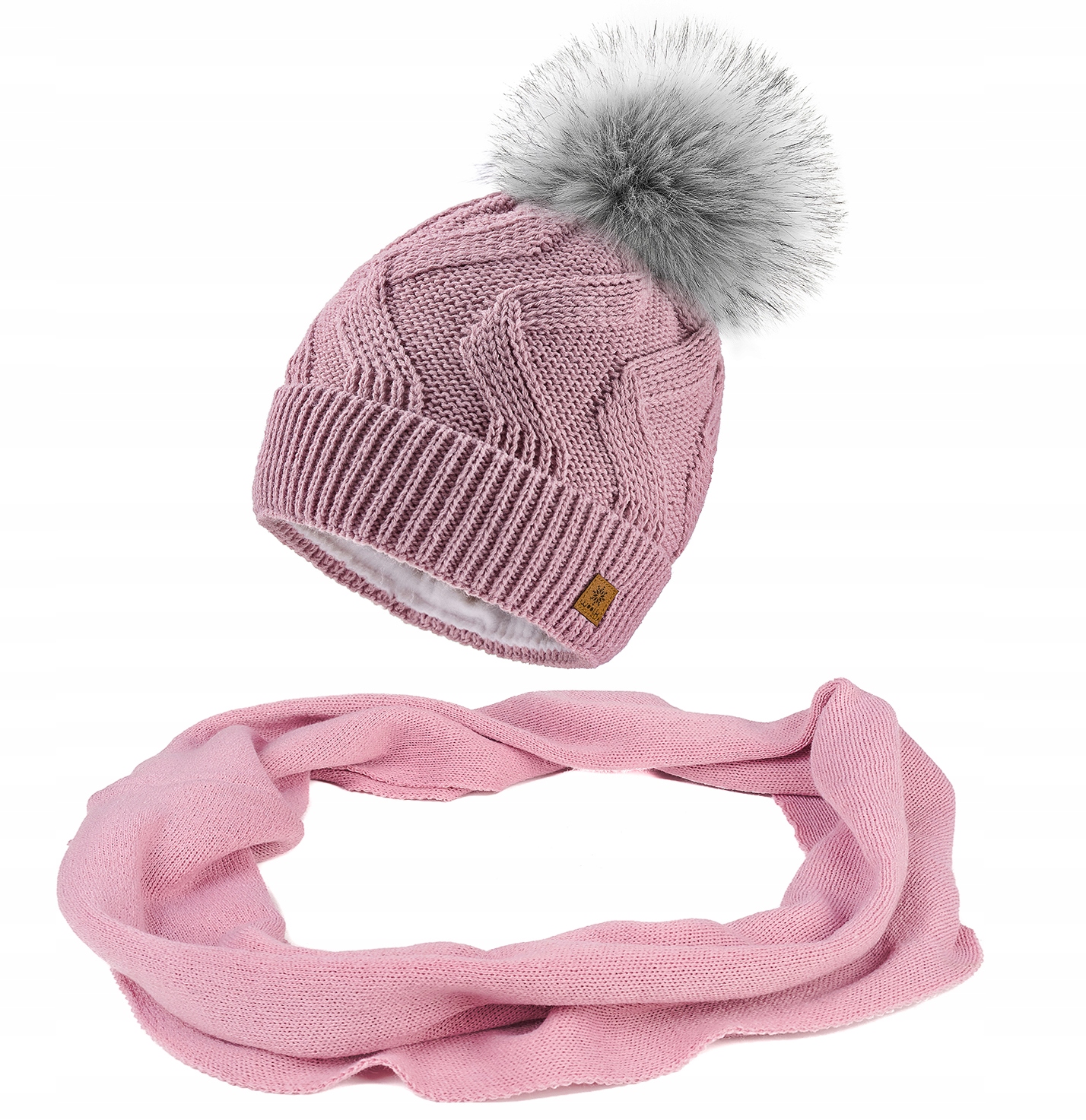 

Polski Damski Komplet Czapka i Komin Szalik Woolk