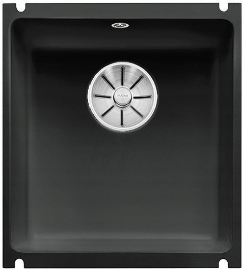 Zlew BLANCO SUBLINE 375U Ceramika Czarny + syfon
