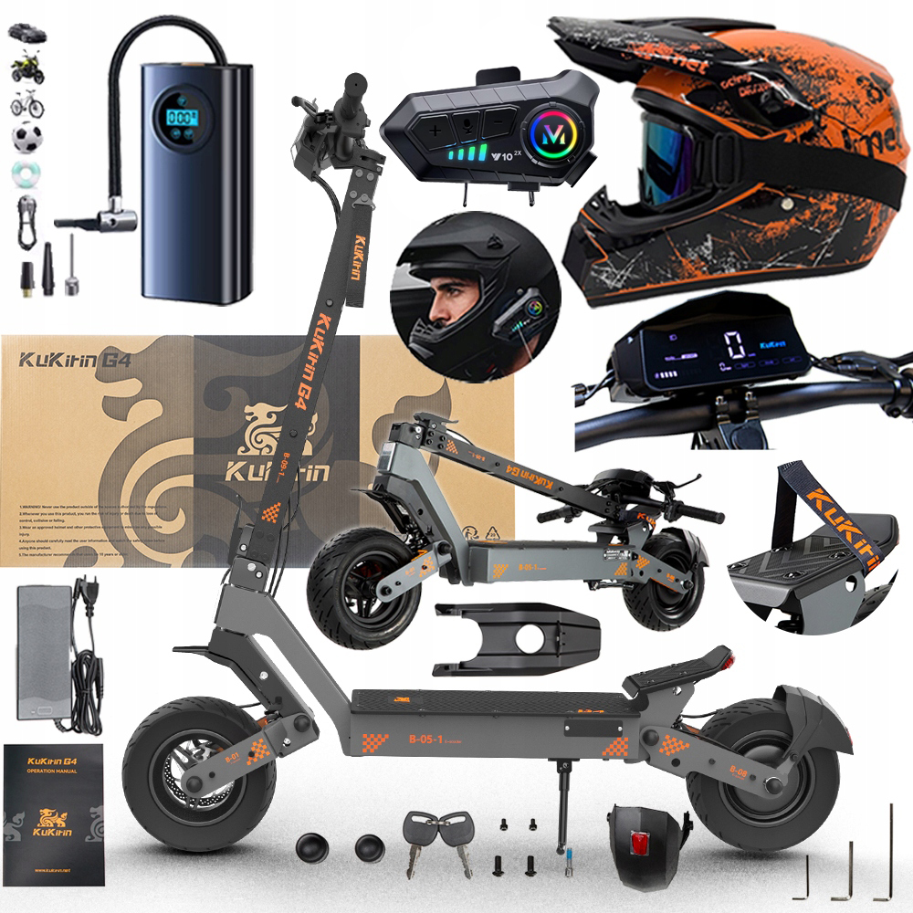 2026 Nowy Kukirin G4 2400W 60V 20Ah 70 km/h Terenowy +prezenty