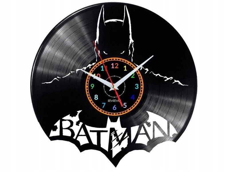 Batman Nástěnné Hodiny Vinylová Deska Dárek Památka K Narozeninám Pro Ni