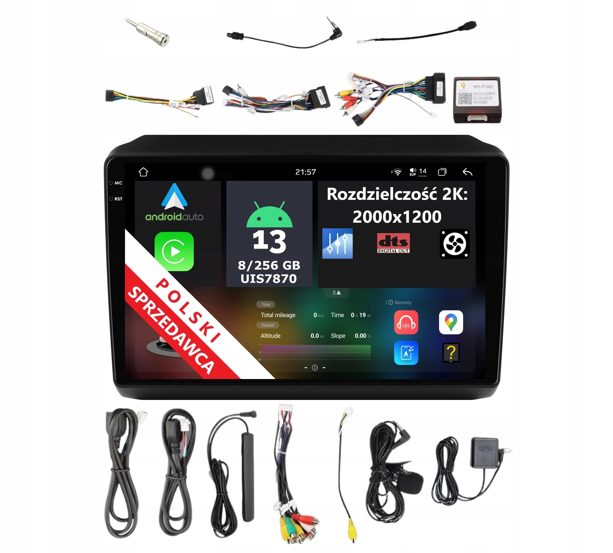 2K Qled Rádio Android Fiat Ducato Citroen Jumper 8/256 Gb Dsp Carplay Lte