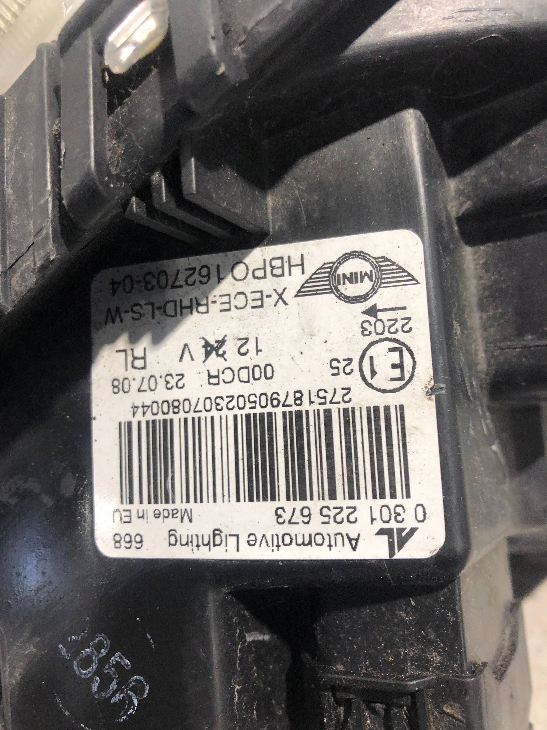 крышка предохранителей MINI ONE - COOPER Купе R56 16270304