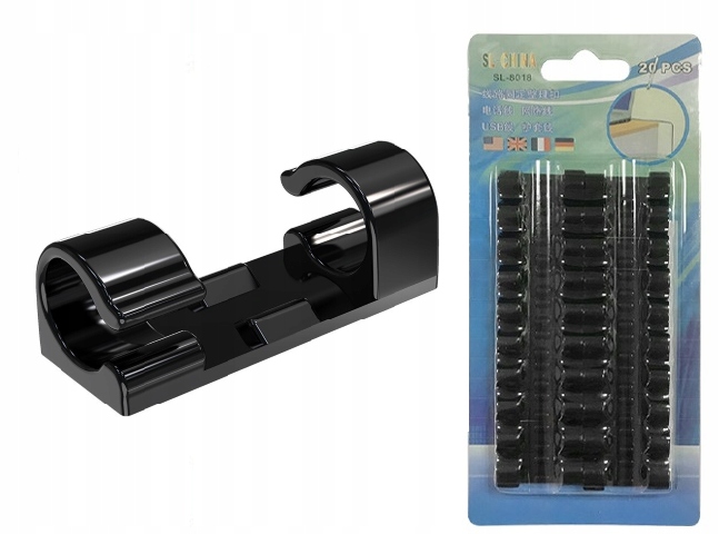 

Organizer Uchwyt Zaczep Klips Do Kabli 3M 20 szt