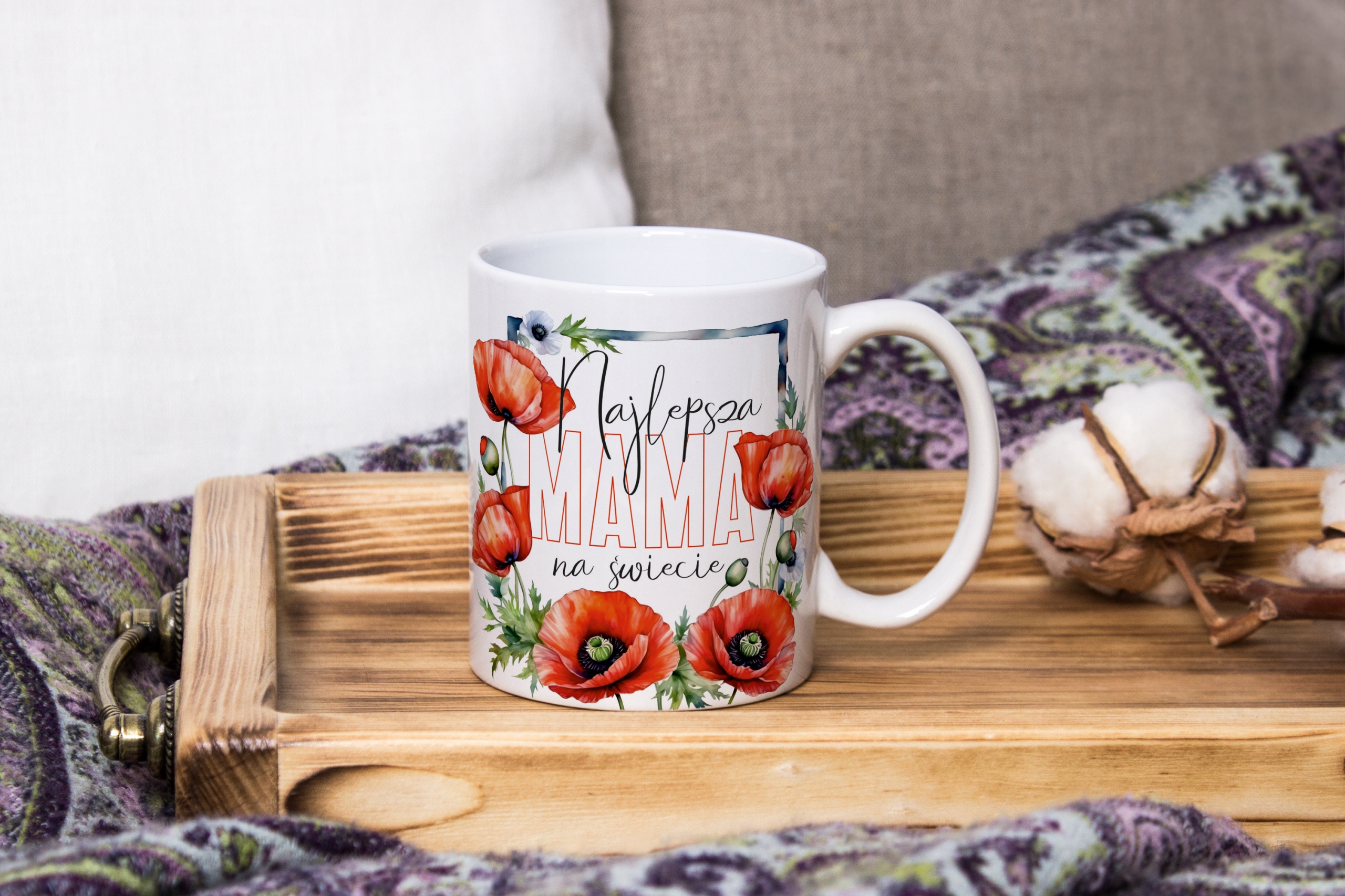 KUBEK NA DZIEŃ MATKI DLA MAMY przyjaciółki z MAK MAKIEM ŚWIĘTA PREZENT Marka inna