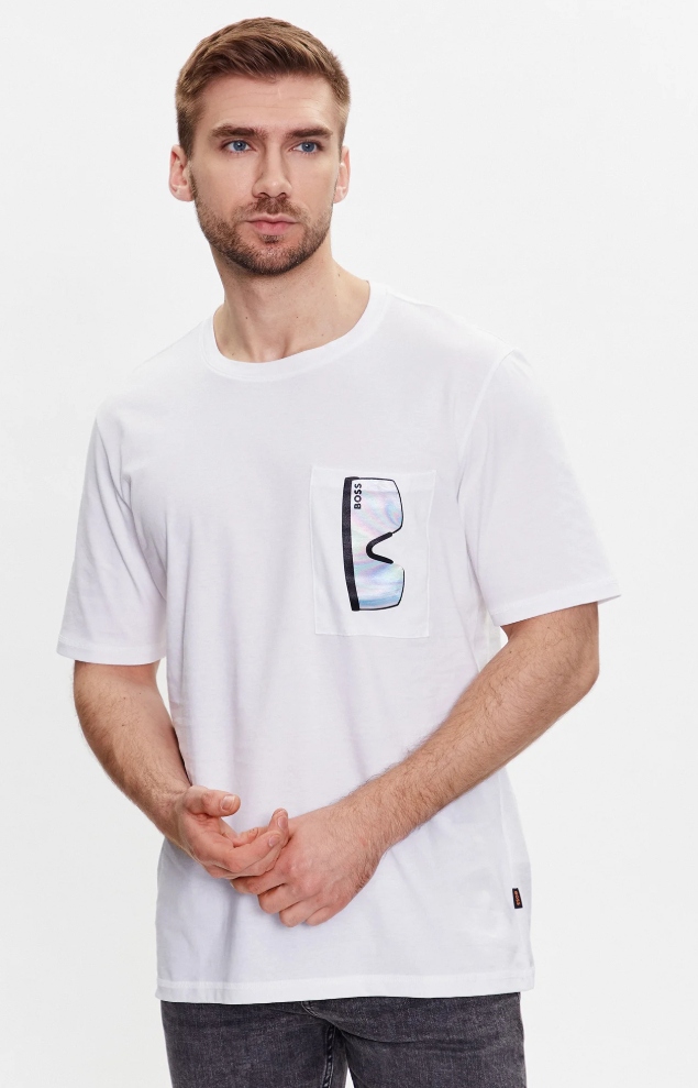 Hugo Boss Pánské Limetkové Tričko Klasické Hladké L Jgk