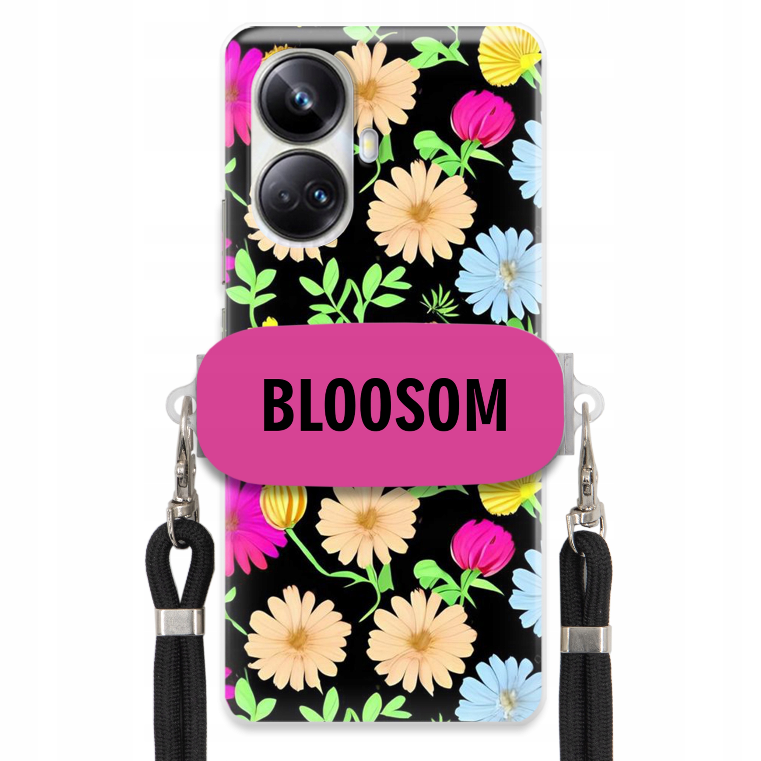 Pouzdro Držák Crossbody Pro Realme 10 Pro Plus 5G Case Květiny Bloosom Flower