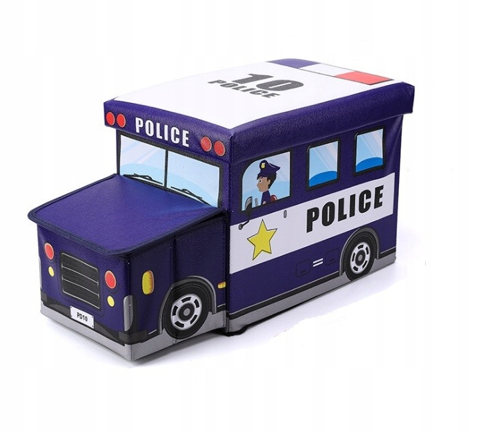 

Pojemnik Na Zabawki Skrzynia Auto Pufa Dla Dzieci