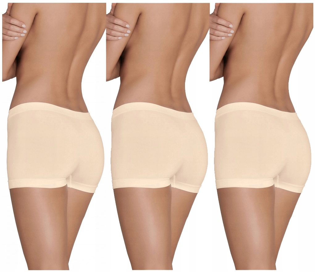 

3 X Gatta Shorty Viki Bezszwowe Majtki Natural S