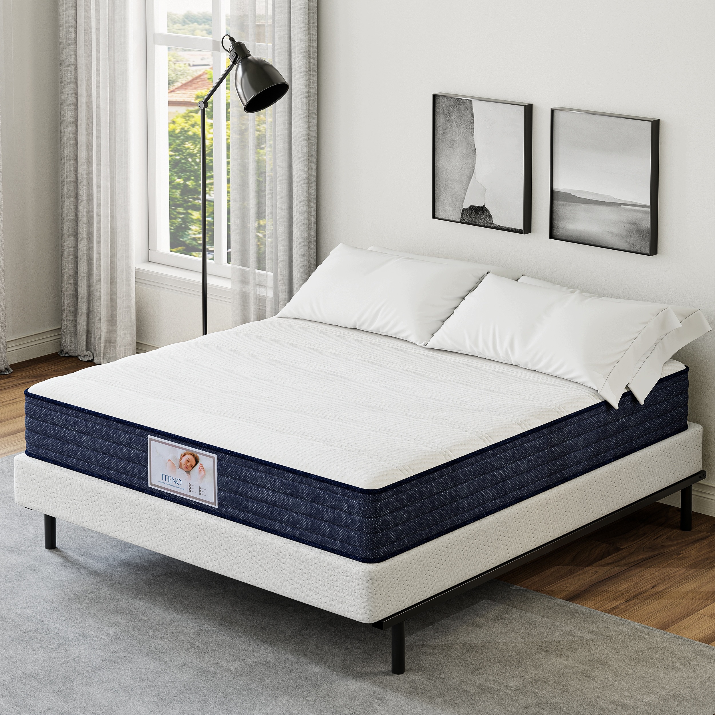 Materac Sprężynowy Kieszeniowy 140X190 Pianka Poliuretanowa I 22CM Pianka Pamięciowa