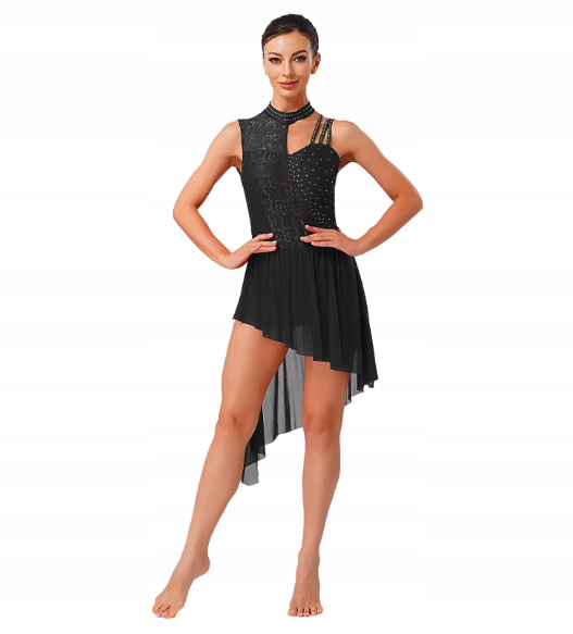 Sukienka Damska Do Tańca Do Baletu Body Strój Czarna S Tutu 2635