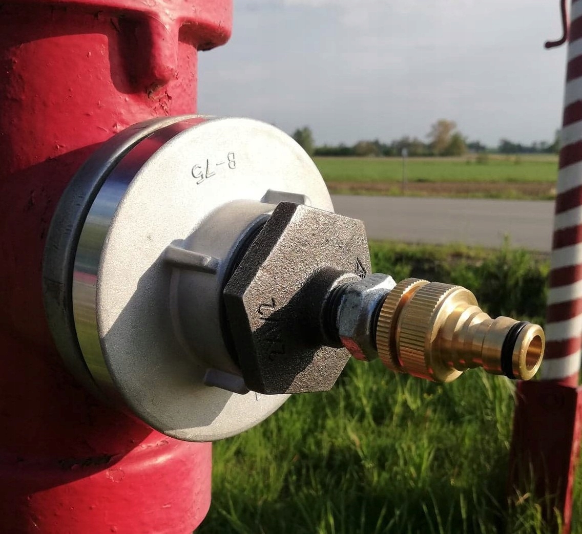 Redukcja hydrantowa 75 z hydrantu wąż ogrodowy