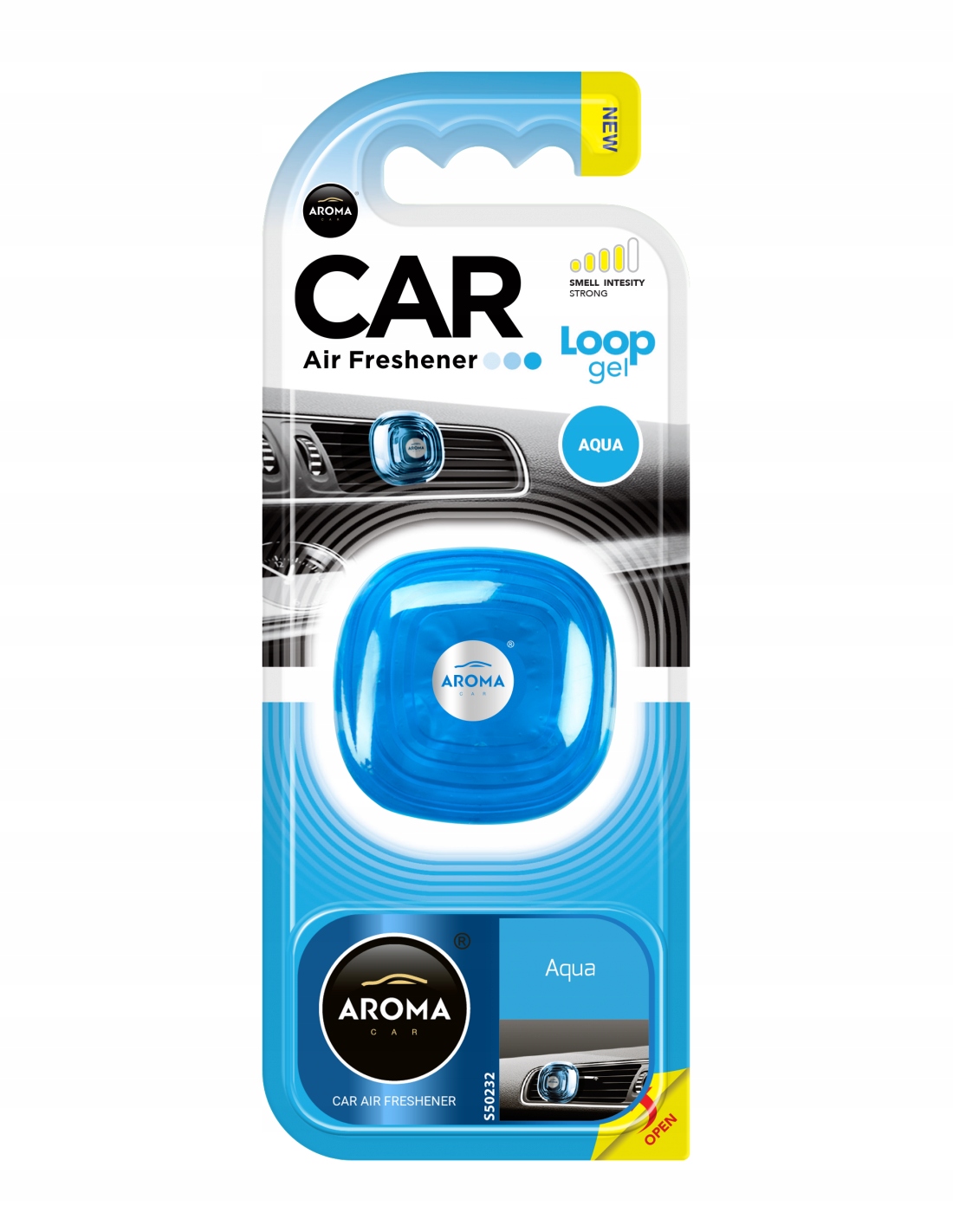 

Zapach Samochodowy Aroma Car Loop Żel Aqua